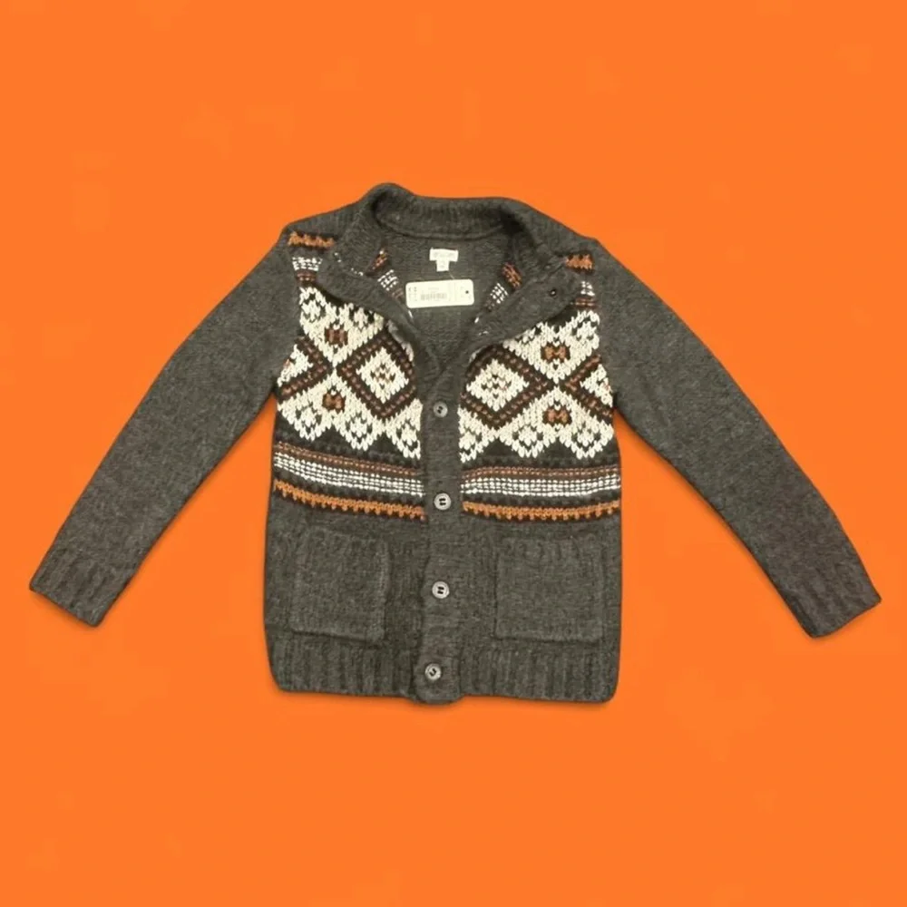 Gymboree knit sweater Fair Isle Grandpa comfy NWT Children’s M(7/8)